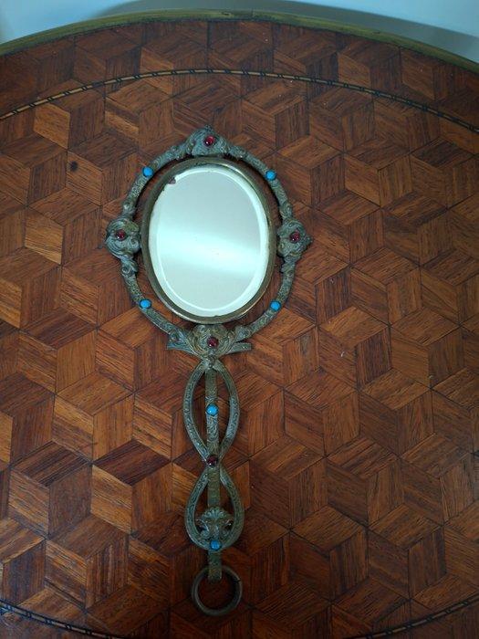 Spiegel - Legering - Decoratief spiegelklepje, Antiek en Kunst, Kunst | Designobjecten