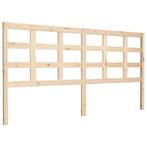Massief Houten Hoofdbord 185cm Zwart | Tweedekansje | OP=OP, Nieuw, Ophalen of Verzenden, Overige maten, Trendy