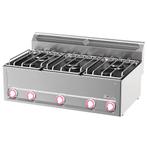Fornuis | COOKING LINE 600 | Gas | 5 Branders (2x 3kW + 3x, Verzenden, Nieuw in verpakking