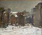 Henri Logelain (1889-1968) - Ville en hiver sous la neige, Antiek en Kunst, Kunst | Schilderijen | Klassiek