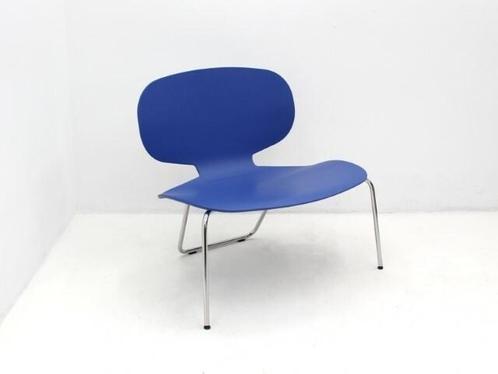 Fauteuil Crassevig Alis - kunststof blauw - 3-poot chroom, Zakelijke goederen, Kantoor en Winkelinrichting | Kantoormeubilair en Inrichting