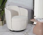 TORINO CRÈME DRAAIFAUTEUIL CM 70X72X75 (ZITHOOGTE CM 44,5), Huis en Inrichting, Fauteuils, Ophalen of Verzenden, Nieuw