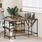 vidaXL Bureau Oud Hout 139 x 139 x 75 cm Bewerkt hout, Huis en Inrichting, Slaapkamer | Nachtkastjes, Minder dan 45 cm, Verzenden