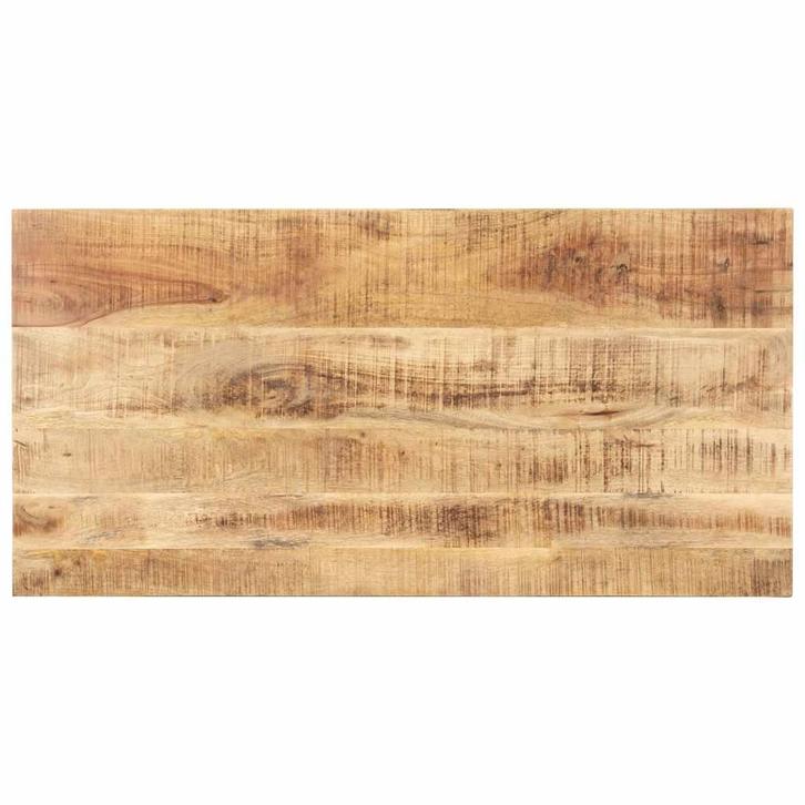vidaXL Tafelblad 15-16 mm 100x60 cm massief mangohout, Huis en Inrichting, Tafels | Eettafels, Nieuw, Verzenden