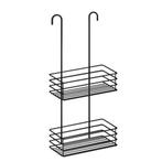 Dubbele Douchemand Hangend Smedbo Zelfklevend 66x25x12 Zwart, Doe-het-zelf en Verbouw, Ophalen of Verzenden, Nieuw, Bad