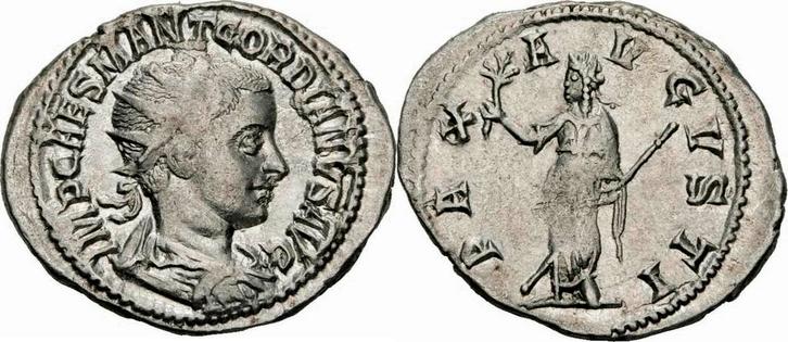 Roemisches Kaiserreich Gordianus Iii Pius Antoninian Anti..., Postzegels en Munten, Munten | Europa | Niet-Euromunten, Verzenden