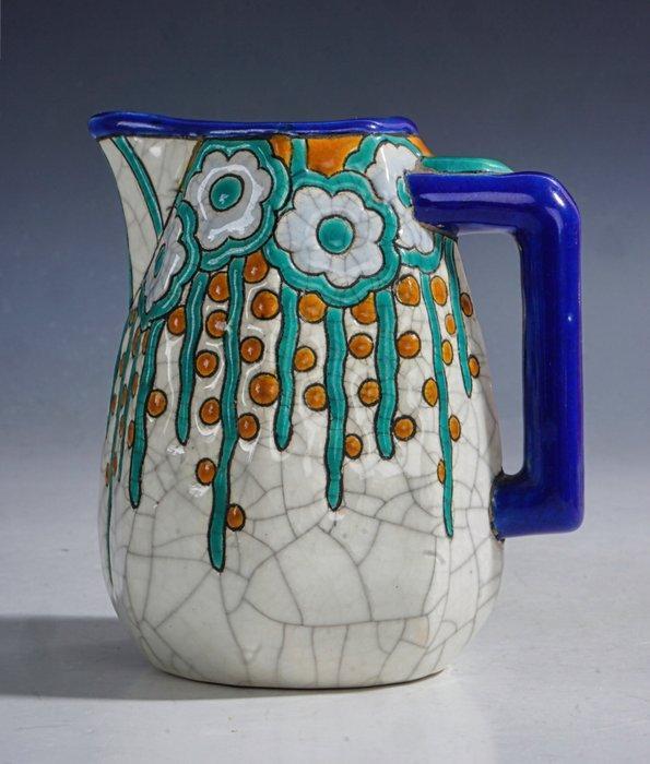 Faïenceries et emaux de longwy, - Melkkan - Art deco melkkan, Antiek en Kunst, Kunst | Designobjecten