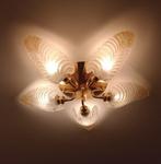 Wandkandelaar - Muranoglas - Vijf glazen lampenkappen in