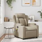 vidaXL Massagestoel verstelbaar kunstleer cappuccinokleurig, Huis en Inrichting, Fauteuils, Verzenden, Nieuw