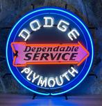 Dodge Plymouth Neon Verlichting Met Achterplaat - 60 x 60 cm, Auto's, Gebruikt