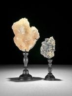 Geen minimumprijs - Prachtig paar calciet- en pyrietstenen