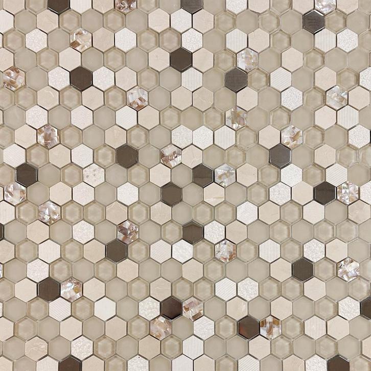 Mozaiek tegel beige 30x30 cm, Doe-het-zelf en Verbouw, Tegels, Nieuw, 10 m² of meer, Ophalen of Verzenden
