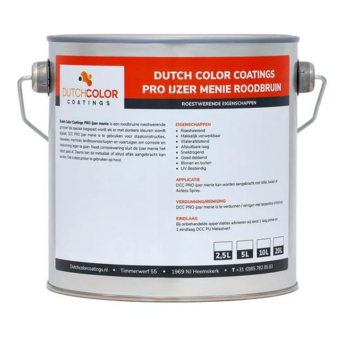 DCC PRO IJzermenie Roodbruin RAL 8012 | Roodbruin 5L, Doe-het-zelf en Verbouw, Verf, Beits en Lak, Verf, Rood, Nieuw, Minder dan 5 liter