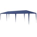 Paviljoen partytent met 8 zijwanden 9x3x2,55 m donkerblauw, Verzenden, Nieuw