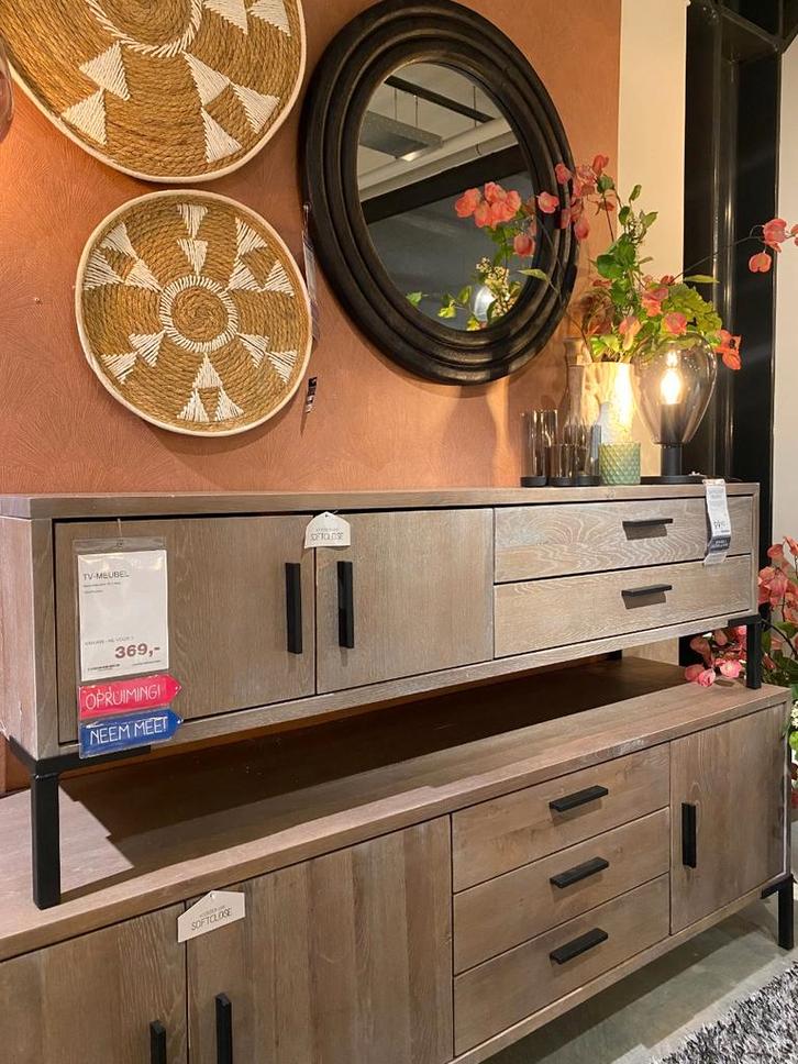 Elance TV-meubel - Pronto Wonen, Huis en Inrichting, Kasten | Televisiemeubels, Nieuw, 150 tot 200 cm, Eikenhout, Ophalen of Verzenden