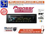 Pioneer DEH-X7800DAB autoradio met DAB+ digitale radio en cd, Auto diversen, Autospeakers, Ophalen of Verzenden, Nieuw