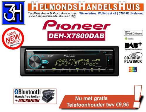 Pioneer DEH-X7800DAB autoradio met DAB+ digitale radio en cd, Auto diversen, Autospeakers, Nieuw, Ophalen of Verzenden
