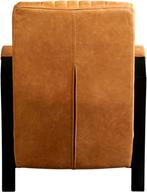 Leren Fauteuil Glamour Cognac Leer Cognac Stoel, Nieuw, 75 tot 100 cm, Ophalen of Verzenden, Leer
