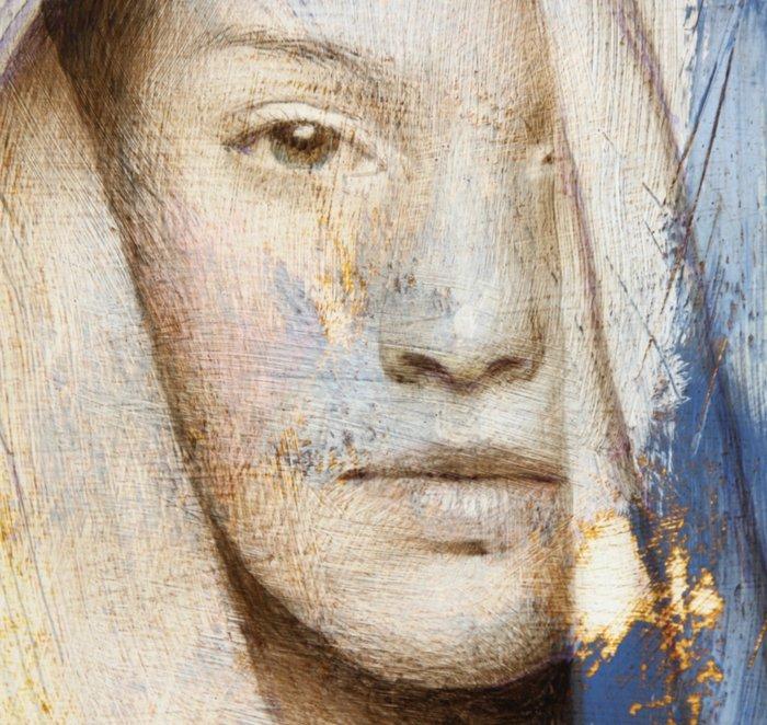 Michal Lukasiewicz - Composition with ultramarine III, Antiek en Kunst, Kunst | Schilderijen | Modern