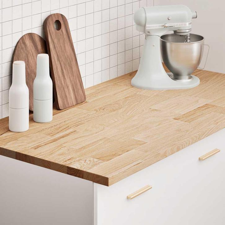vidaXL Keuken werkblad rechthoekig 120x63,5x2,7 cm massief, Huis en Inrichting, Tafels | Eettafels, Nieuw, Verzenden