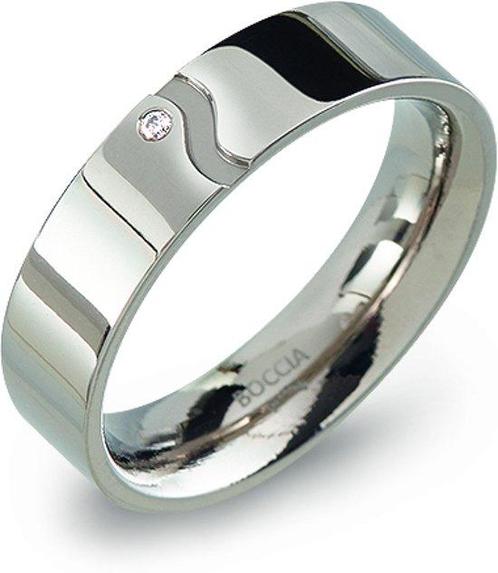 Boccia Titanium - Titanium - Zilverkleurig - Maat 17.25, Sieraden, Tassen en Uiterlijk, Ringen, Verzenden