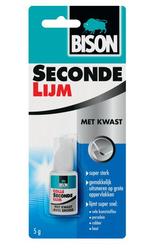 Bison secondelijm met kwast 5 gram, fles, Verzenden, Nieuw