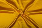 Glimmende stof geel - Satijn stof 50m op rol, Hobby en Vrije tijd, Stoffen en Lappen, 200 cm of meer, Nieuw, Polyester, 120 cm of meer