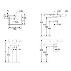 Wastafel Villeroy & Boch Subway 3.0 50x40x14.5 cm Wit Alpin, Ophalen of Verzenden, Nieuw