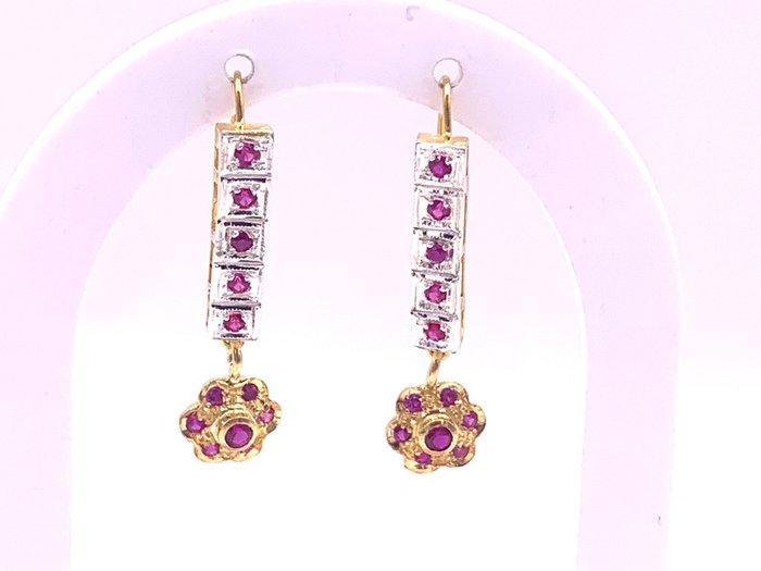 Zonder Minimumprijs - Oorbellen - 9 kt. Geel goud, Zilver, Sieraden, Tassen en Uiterlijk, Oorbellen