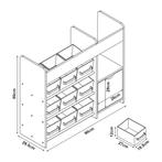 Kinderkast Søndreland open kast 80x90x29,5 cm koala motief [, Kinderen en Baby's, Verzenden, Nieuw