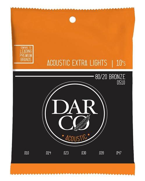 Darco D510 akoestische gitaarsnaren 80/20 bronze .010, Muziek en Instrumenten, Instrumenten | Toebehoren, Verzenden