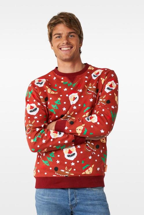 Foute Kersttrui Jolly Rood, Kleding | Dames, Carnavalskleding en Feestkleding, Nieuw, Ophalen of Verzenden
