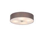 Landelijke plafondlamp grijs 50 cm - Drum, Nieuw, Overige stijlen
