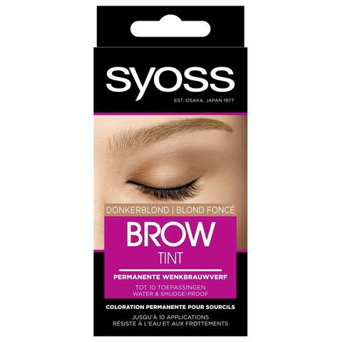 Syoss Brow Tint Donkerblond Permanente Wenkbrauwverf, Sieraden, Tassen en Uiterlijk, Uiterlijk | Cosmetica en Make-up, Nieuw, Verzenden