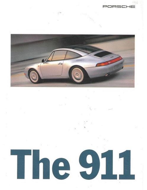 1995 PORSCHE 911 CARRERA TARGA & TURBO BROCHURE ENGELS, Boeken, Auto's | Folders en Tijdschriften, Porsche