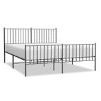 Bedframe 160x200 Zwart Metaal | Retourdeal | 60% Korting, Zwart, Ophalen of Verzenden, Klassiek elegant tijdloos, 200 cm