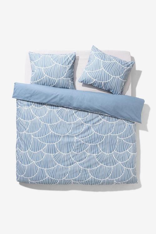 HEMA Dekbedovertrek zacht katoen 240x200/220 zwammen blauw, Huis en Inrichting, Slaapkamer | Beddengoed, Nieuw, Verzenden