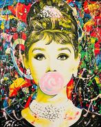 Joaquim Falco (1958) - Audrey Hepburn in Marvel world, Antiek en Kunst, Kunst | Schilderijen | Modern