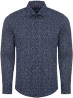 Casual Overhemd Print Lange Mouw Heren Carisma 8625 Blauw, Verzenden, Nieuw, Blauw