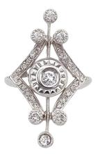 Ring Platina Diamant (Natuurlijk), Sieraden, Tassen en Uiterlijk, Ringen, Nieuw