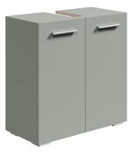 Wastafelkast Jupiter 60 x 30 x 60 cm Mat Groen, Huis en Inrichting, Badkamer | Badkamermeubels, Verzenden, Nieuw, Wastafelkast