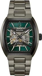 Bulova 98A321 Performance Maquina automatisch horloge, Overige merken, Staal, Staal, Verzenden