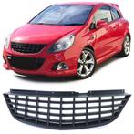 Zwarte Gril Zonder Embleem Opel Corsa D Pre Facelift PA058, Nieuw, Voor, Opel