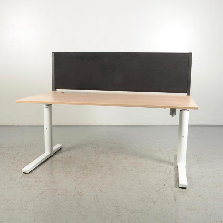 Scheidingswand Dutchcreen - Zwart - 140 x 41 cm, Zakelijke goederen, Kantoor en Winkelinrichting | Kantoormeubilair en Inrichting