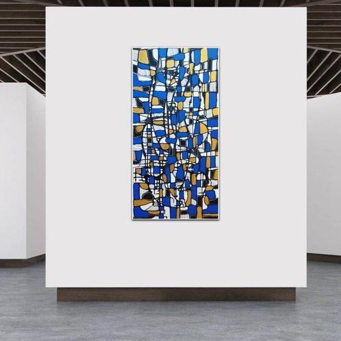 Natia Antadze (XX) - Abstrakte Komposition - XXL, Antiek en Kunst, Kunst | Schilderijen | Modern