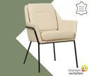 Leren eetkamerstoel Mix - Toledo Betulla (crème) - Poten, Huis en Inrichting, Stoelen, Overige kleuren, Bohemian, Industrieel, Modern, Scandinavisch
