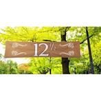 Koperen 12,5 jaar spandoek 180 x 40 cm - 12.5 jaar getrouwd, Ophalen of Verzenden, Nieuw