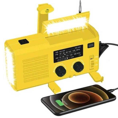 4000mAh Radio Powerbank op Zonne-energie met Dynamo -, Telecommunicatie, Powerbanks, Nieuw, Verzenden