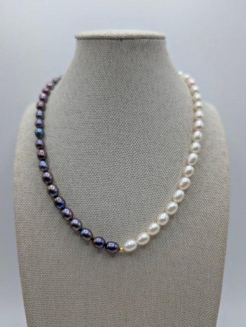 Zonder Minimumprijs - Halsketting Verguld, Zilver Parel, Sieraden, Tassen en Uiterlijk, Kettingen