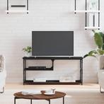 vidaXL Tv-meubel 103x38x46,5 cm bewerkt hout en staal zwart, Huis en Inrichting, Kasten | Televisiemeubels, Nieuw, Verzenden